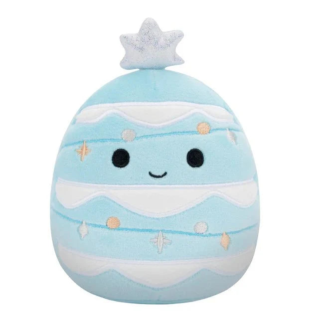 Squishmallow 8 Inch Keiko the Blue Tree Christmas Plush Toy - Owl & Goose Gifts