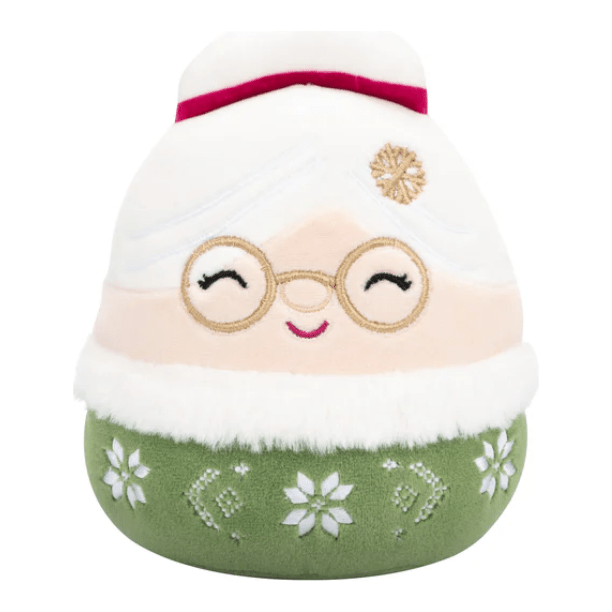 Squishmallow 8 Inch Nicolette the Mrs. Claus with Green Outfit Christmas Plush Toy - Owl & Goose Gifts