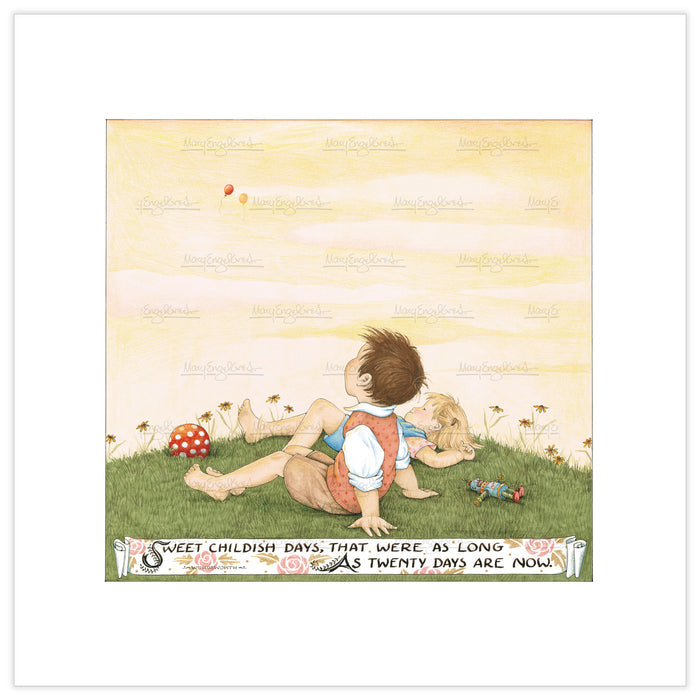 Sweet Childish Days Fine Art Print