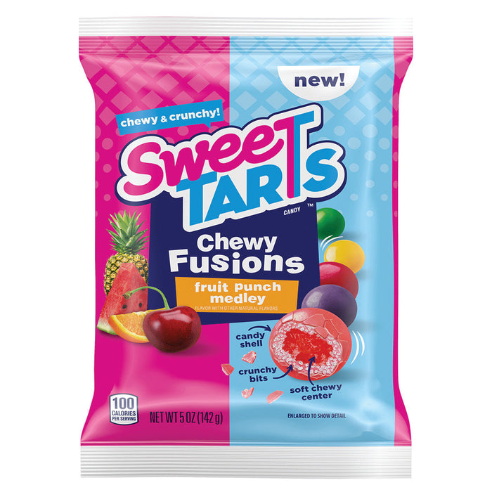 SweeTARTS Chewy Fusions Candy Peg Bag - 12 Count