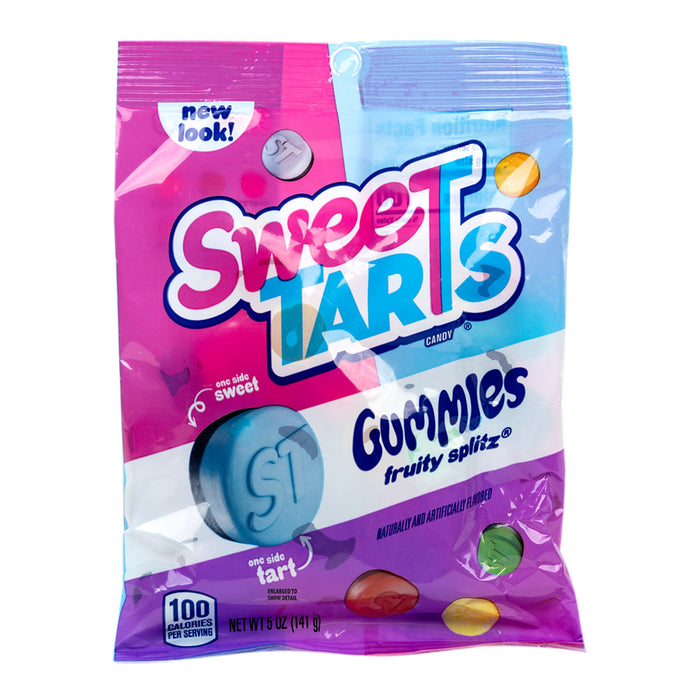 Sweetarts Fruity Splitz Gummy Candy Peg Bag - 12 Count