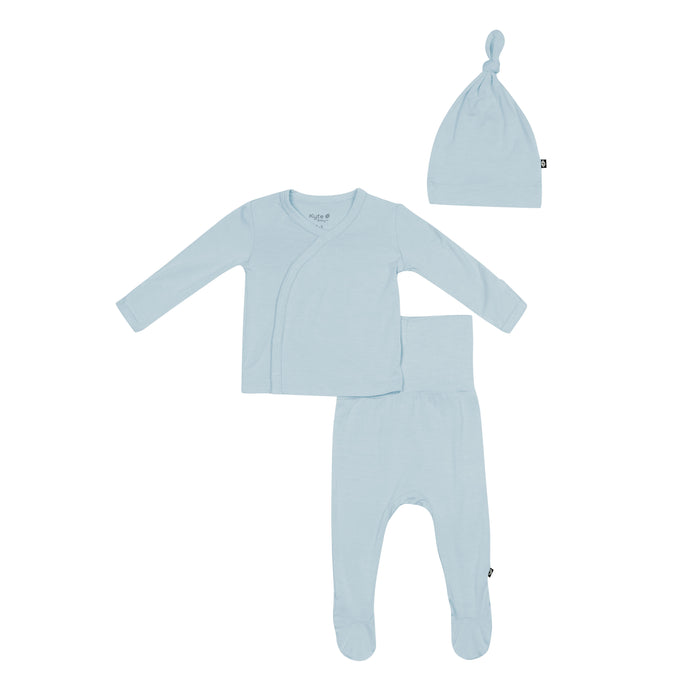Flat lay of Take Me Home Set with Cap in Fog