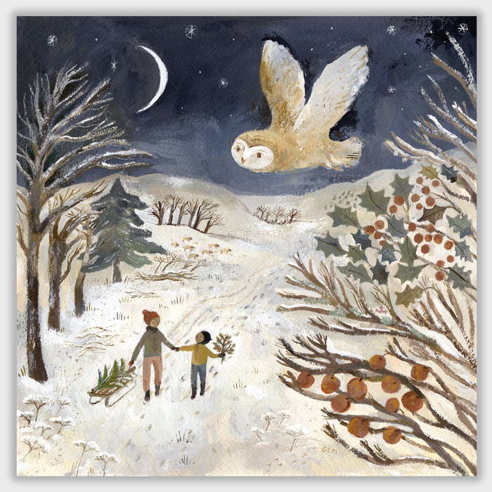 Treading Softly into Winter 20x20 print