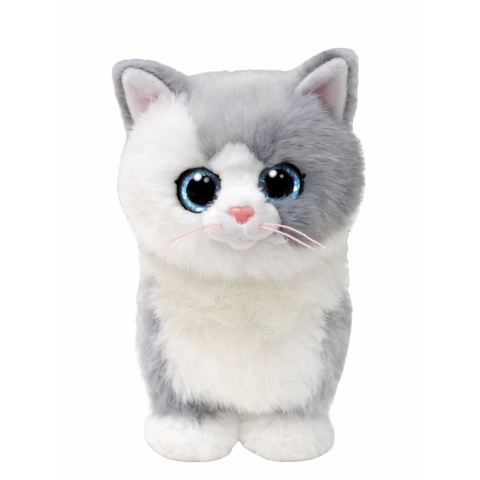 Ty Beanie Boos 6 Inch Furley the Gray Cat Plush Toy