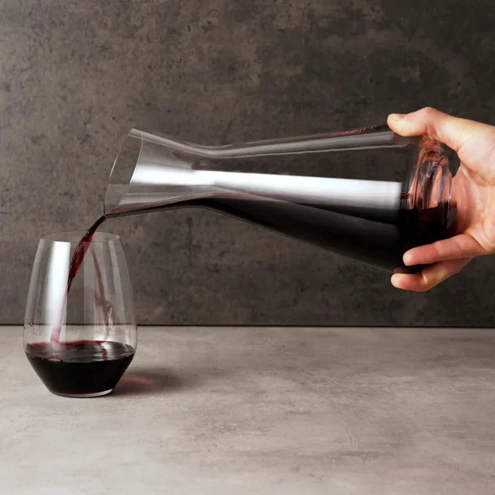 Style 1L Wine Decanter - in use