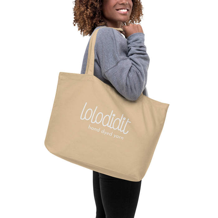 YARN BOSS - large organic tote bag
