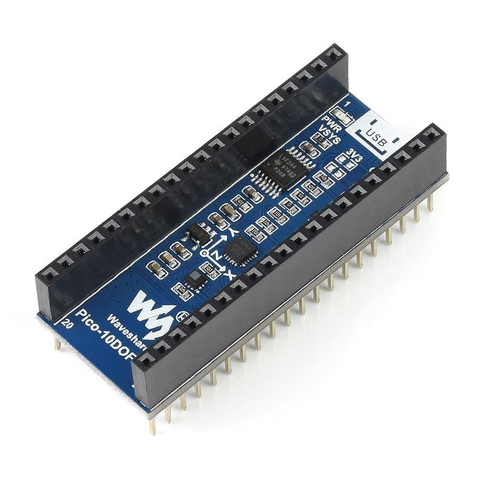 10-DOF IMU Sensor Module for Raspberry Pi Pico by Waveshare - The Pi Hut
