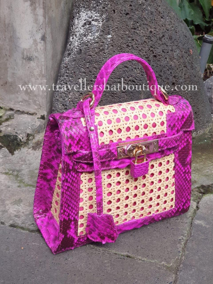 20cm Solihiya O'Kelly with Snake Skin Leather Travellers Hat Boutique