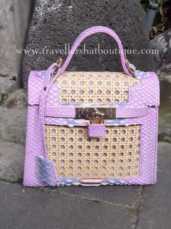 20cm Solihiya O'Kelly with Snake Skin Leather Travellers Hat Boutique