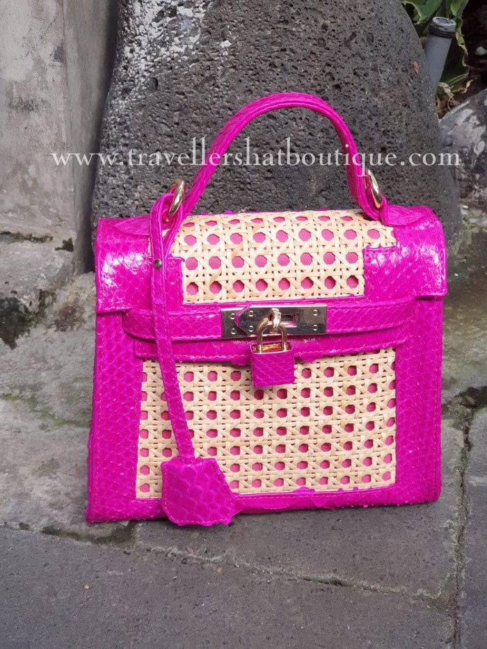 20cm Solihiya O'Kelly with Snake Skin Leather Travellers Hat Boutique
