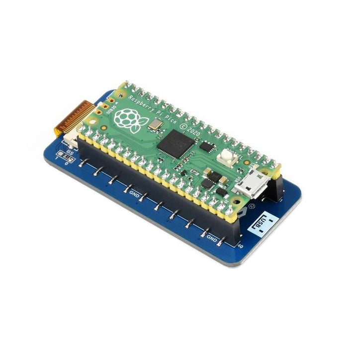 2.13" Red/Black/White E-Ink E-Paper Display Module for Raspberry Pi Pico (212×104) by Waveshare - The Pi Hut