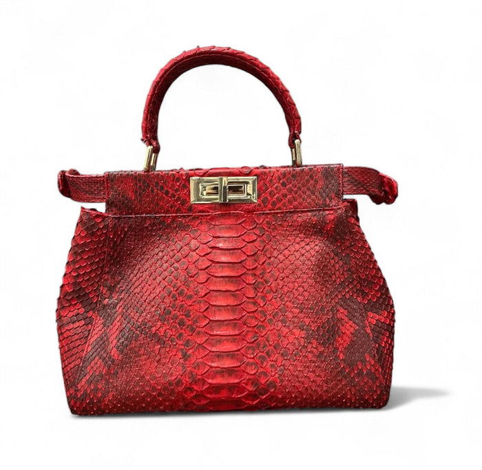 25cm Peekaboo Genuine Python Snake Skin Travellers Hat Boutique