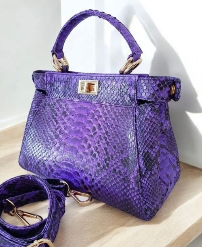 25cm Peekaboo Genuine Python Snake Skin Travellers Hat Boutique