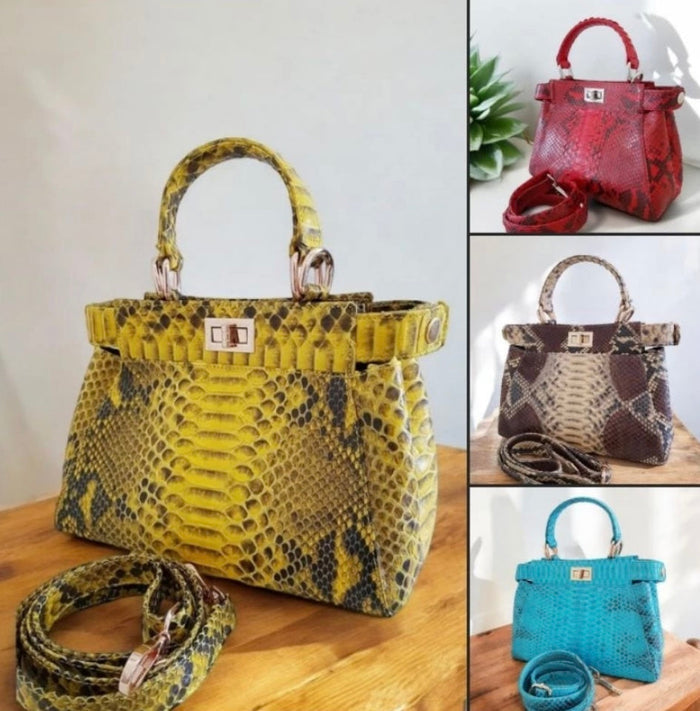 25cm Peekaboo Genuine Python Snake Skin Travellers Hat Boutique