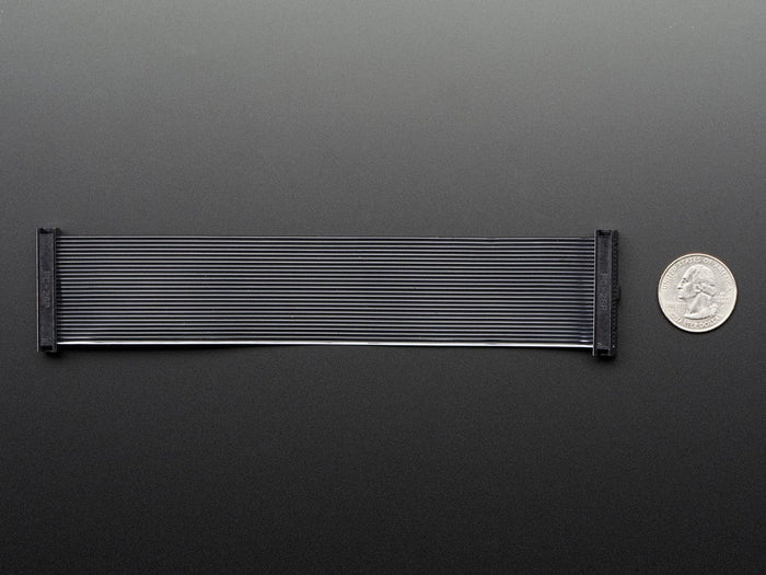 26-pin GPIO Female to Female Ribbon Cable - Black 170mm by The Pi Hut - The Pi Hut