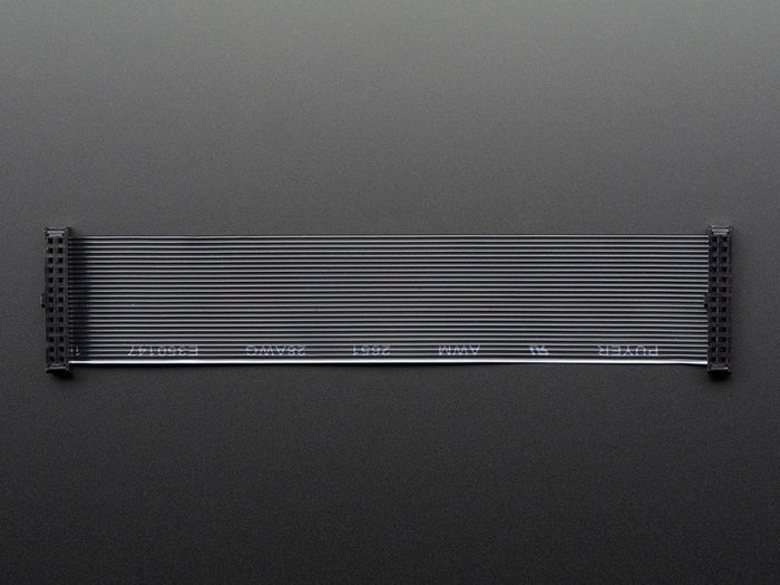 26-pin GPIO Female to Female Ribbon Cable - Black 170mm by The Pi Hut - The Pi Hut