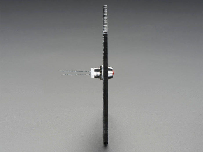 5mm Chromed Metal Narrow Bevel LED Holder - Pack of 5 by The Pi Hut - The Pi Hut