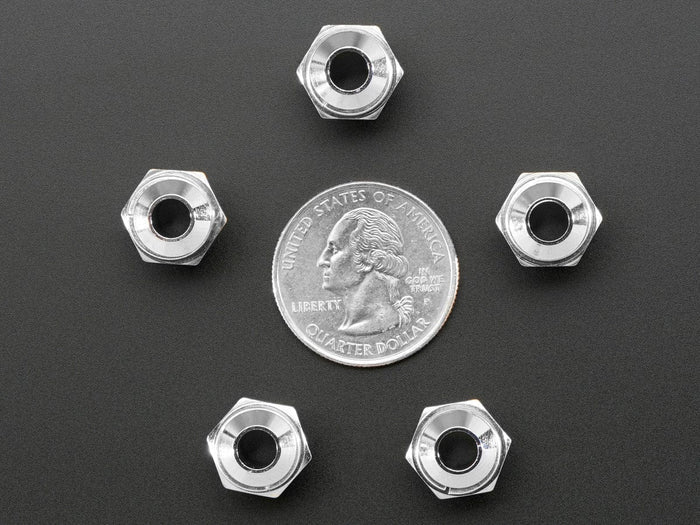5mm Chromed Metal Wide Convex Bevel LED Holder - Pack of 5 by The Pi Hut - The Pi Hut