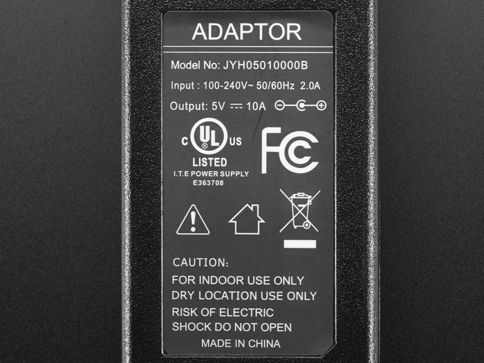 5V 10A switching power supply [discontinued] by The Pi Hut - The Pi Hut