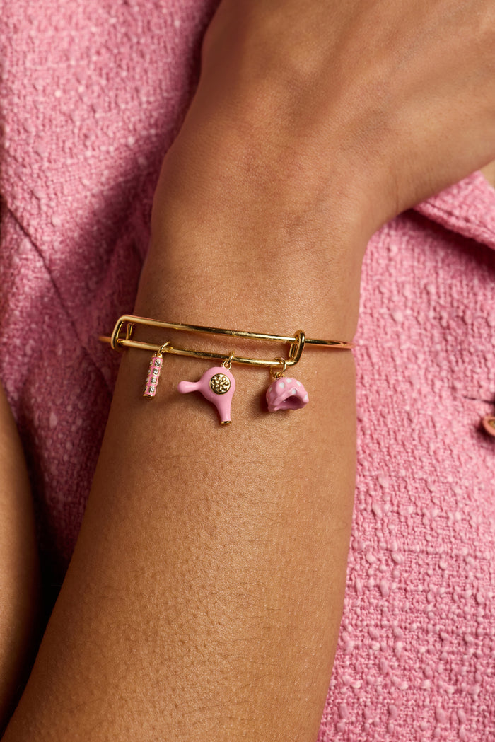 60s Hair Dryer Charm Bangle