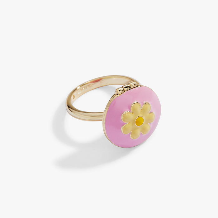 60s Hair Dryer & Curler Locket Ring