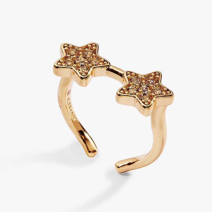 70s Star Glasses Ring