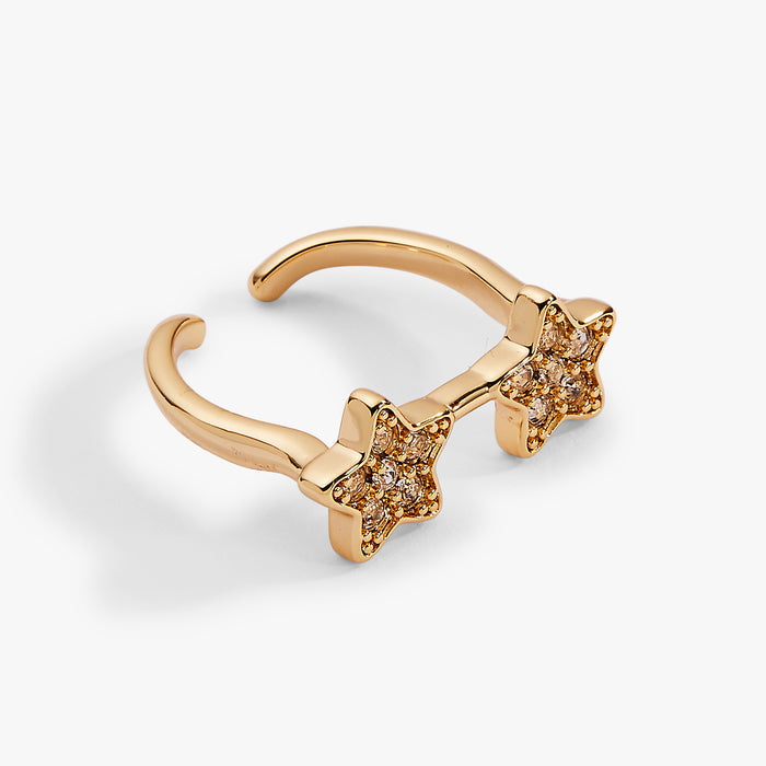 70s Star Glasses Ring