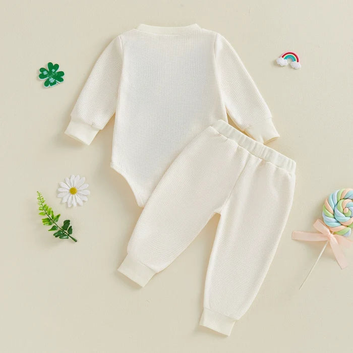 A WEE BIT IRISH Waffle Knit Outfit