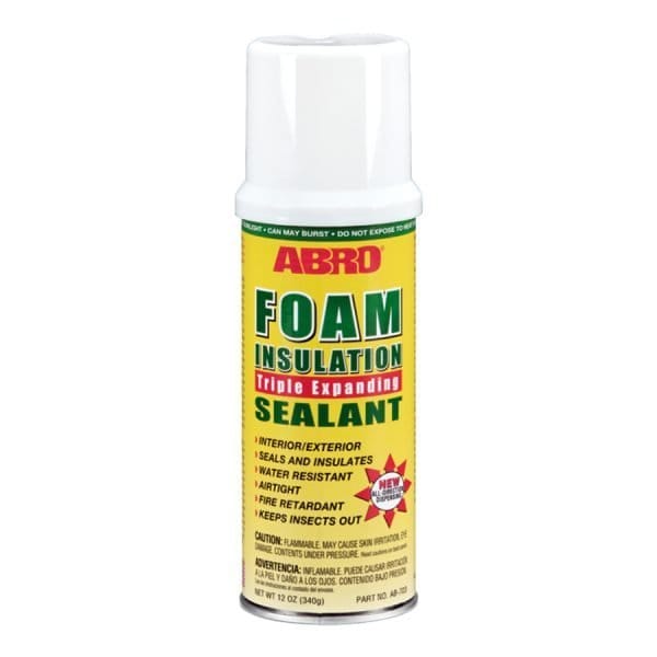 ABRO FOAM INSULATION SEALANT: Forms an Effective Air and Moisture Barrier Around Door  Frames, Windows, Electrical Outlets, etc. - MAC00113 MEGA