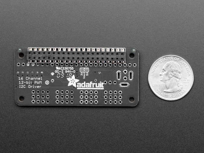 Adafruit 16-Channel PWM / Servo Bonnet for Raspberry Pi by Adafruit - The Pi Hut