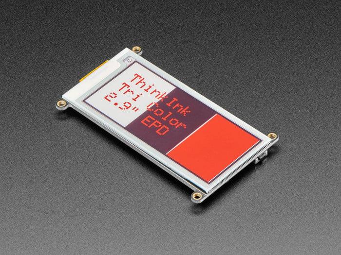 Adafruit 2.9" Tri-Color eInk / ePaper Display FeatherWing (Red Black White) by Adafruit - The Pi Hut