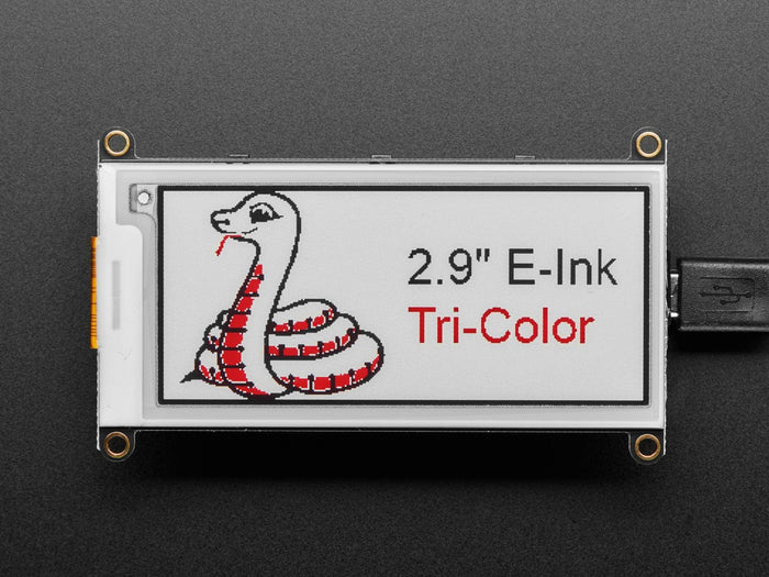Adafruit 2.9" Tri-Color eInk / ePaper Display FeatherWing (Red Black White) by Adafruit - The Pi Hut