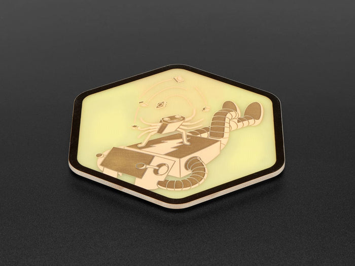 Adafruit PCB Coaster - Hans + Adabot [Discontinued] by Adafruit - The Pi Hut