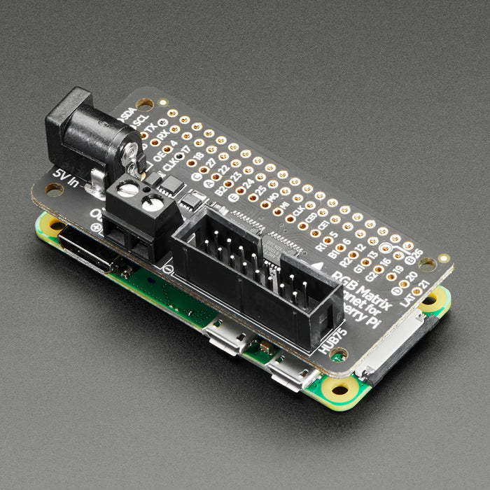 Adafruit RGB Matrix Bonnet for Raspberry Pi by Adafruit - The Pi Hut