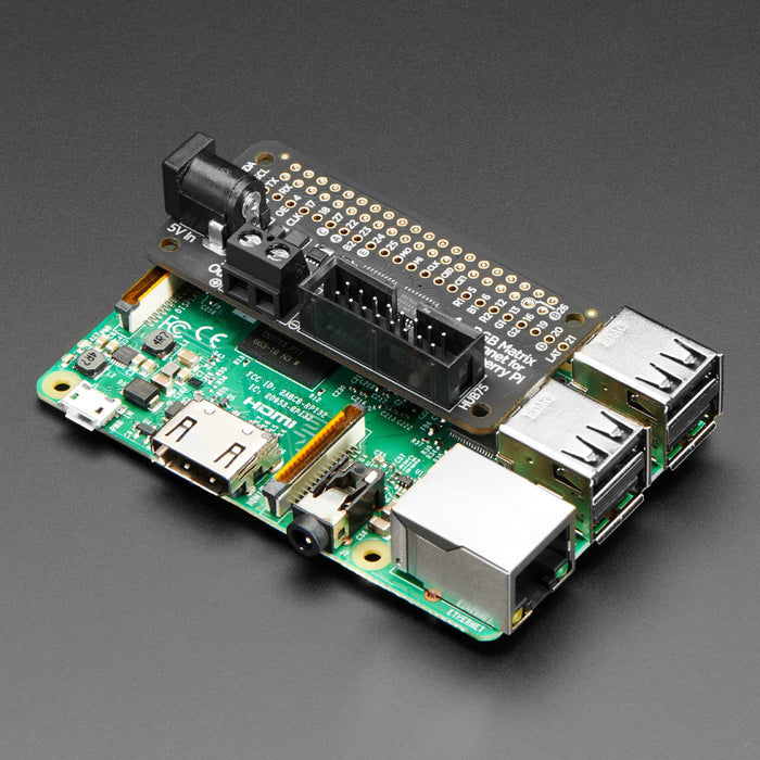 Adafruit RGB Matrix Bonnet for Raspberry Pi by Adafruit - The Pi Hut