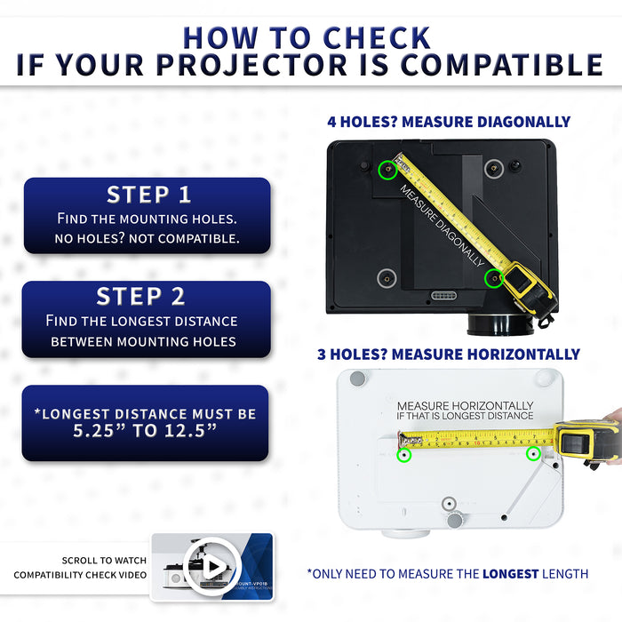 Check mounting hole spacing for compatibility!