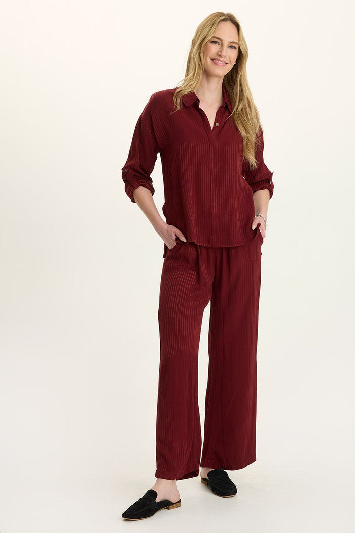 Wearables Aeson Relaxed-Fit Stripe Button-Up