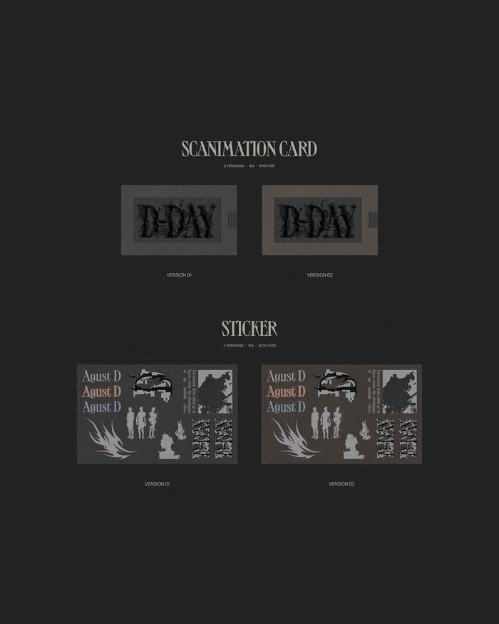 AGUST D (SUGA of BTS) 'D-DAY' (2 Versions)