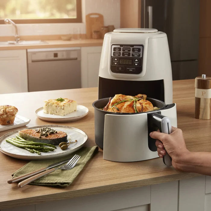Airfryer Karaca Air Cook XL 2 en 1, blanc lumineux