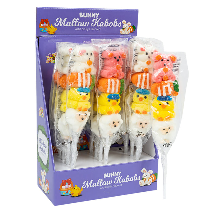 Albert's Candies Bunny Mallow Kabob Candy - 24 Count
