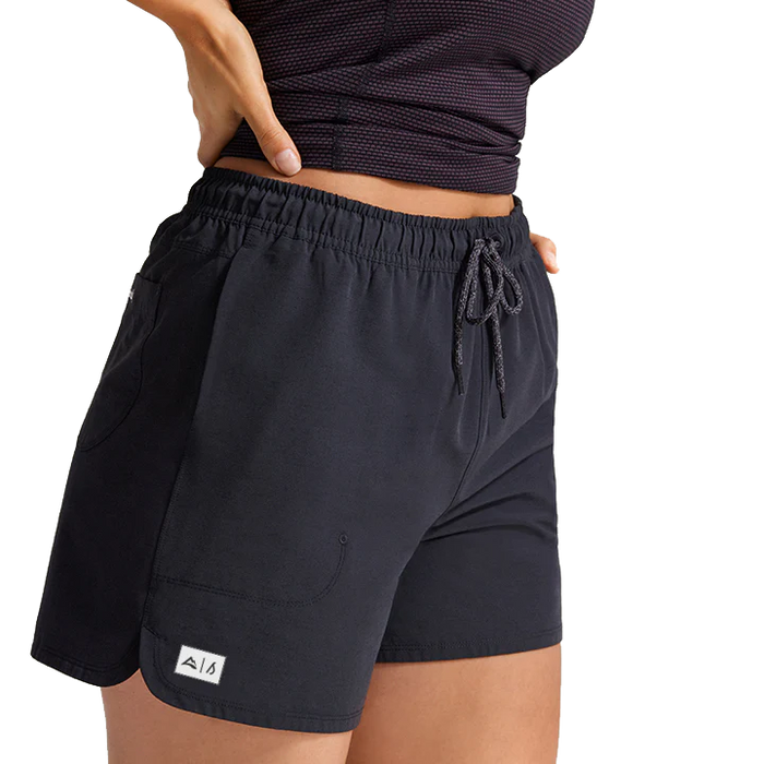 AllTrails × Allbirds Women’s Natural Run Short - Natural Black Shorts Allbirds