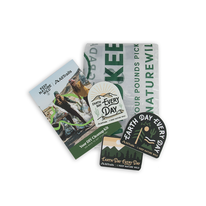 AllTrails × Keep Nature Wild Trail Cleanup Kit Sticker Keep Nature Wild