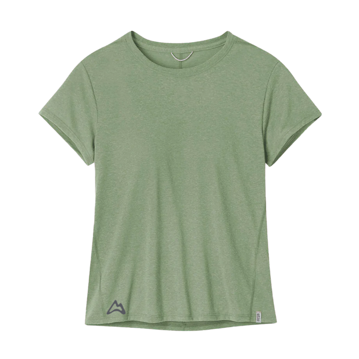AllTrails × Stio Women's Divide Short Sleeve Tee - Sage Flats Heather Tees Stio