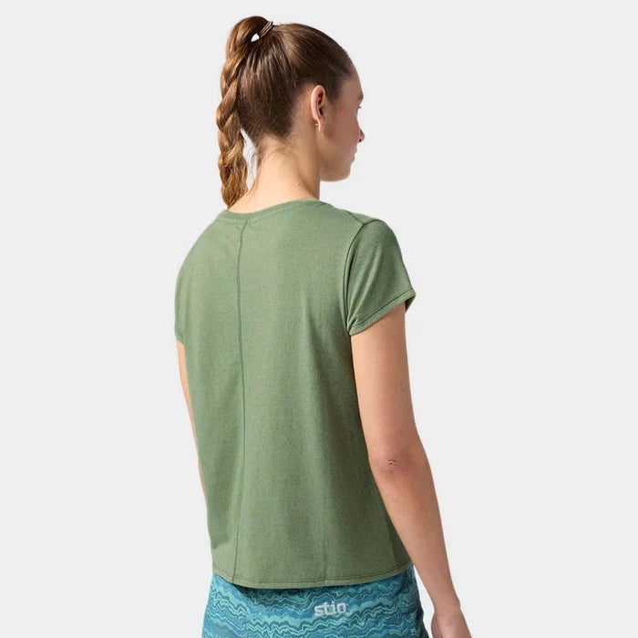 AllTrails × Stio Women's Divide Short Sleeve Tee - Sage Flats Heather Tees Stio