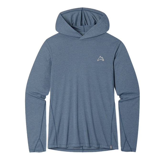 AllTrails x Stio Men's Divide Hooded Pullover - Stormy Weather Heather Midlayer Stio