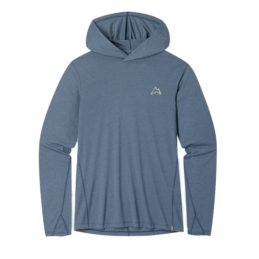AllTrails x Stio Men's Divide Hooded Pullover - Stormy Weather Heather Midlayer Stio