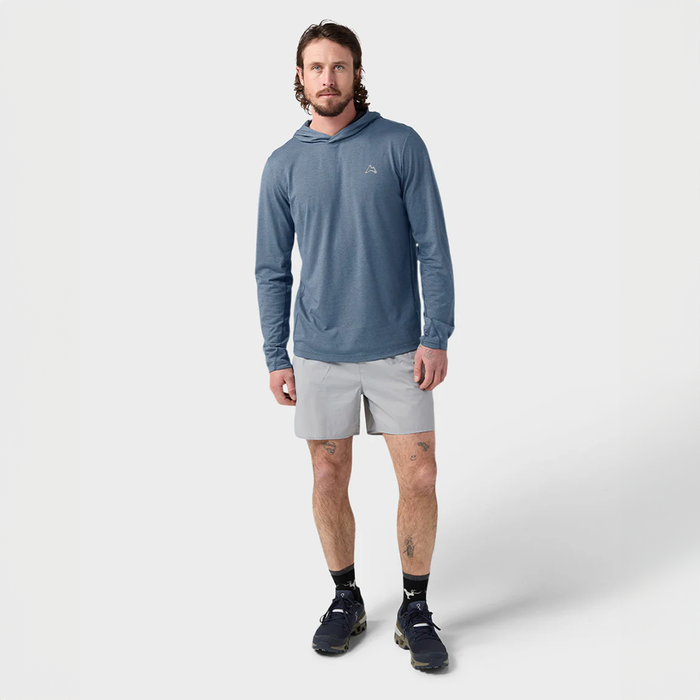 AllTrails x Stio Men's Divide Hooded Pullover - Stormy Weather Heather Midlayer Stio