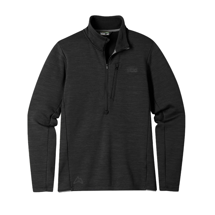 AllTrails x Stio Men's Glide Power Stretch Half Zip - Abyss Heather Midlayer Stio