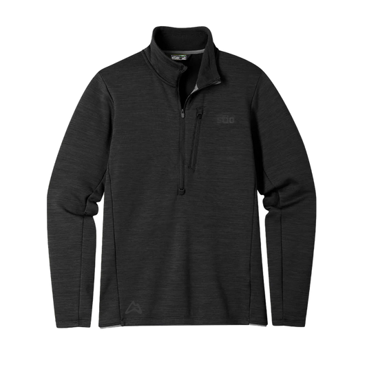 AllTrails x Stio Men's Glide Power Stretch Half Zip - Abyss Heather Midlayer Stio