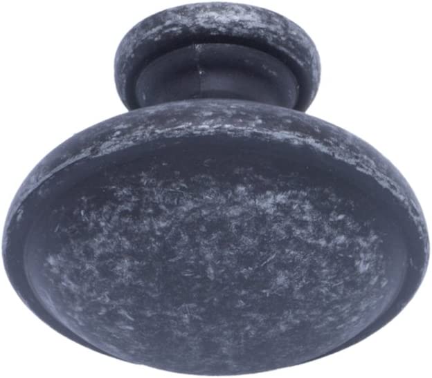 AmazonBasics Mushroom Cabinet Knob 1.19in Diameter Antique Silver 10Pack